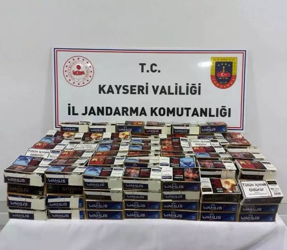 Kayseri’de 40 Bin Kaçak Sigara Ele Geçirildi